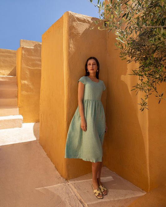 Linen Midi Dress