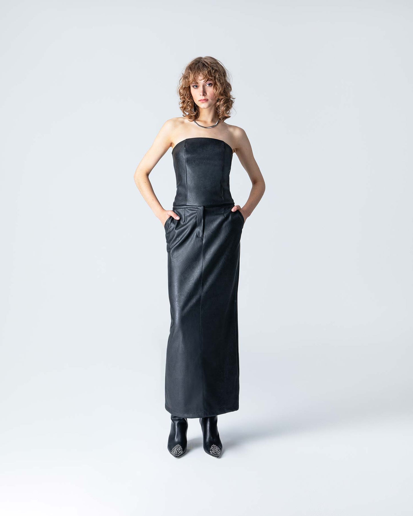 Brooke Vegan Leather Skirt