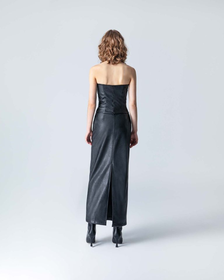 Brooke Vegan Leather Skirt
