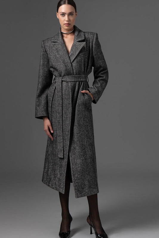 Mariam Herringbone Coat